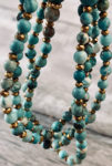 Sautoir en perles de turquoise naturelle
